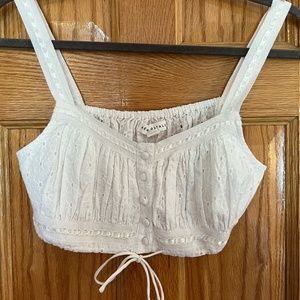 Aeropostale flower tie tank top